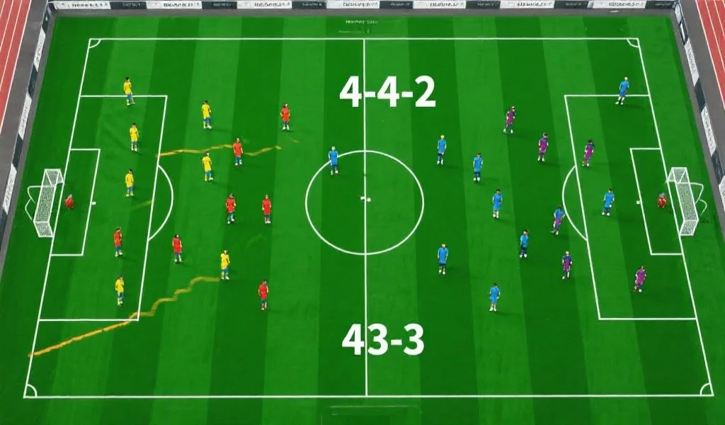 足球战术入门:深入解析4-4-2与4-3-3阵型的核心奥秘